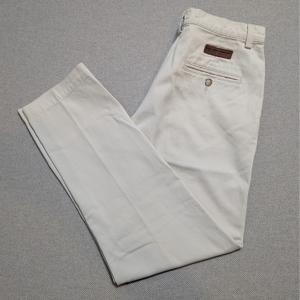 Polo Jeans Co. Ralph Lauren Women's Relaxed Twill Chino Pants Khaki Size 4x29